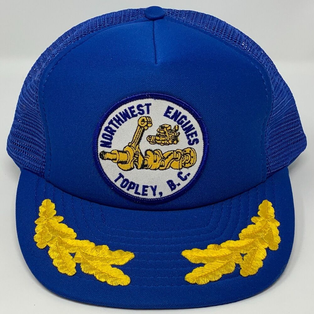 Vintage Northwest Engines Trucker Hat Baseball Cap Topley Canada Snapback Blue